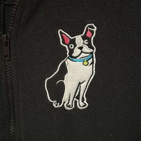 Nick & Nora Black Onesie Small Boston Terrier Full Zip - Picture 3 of 8